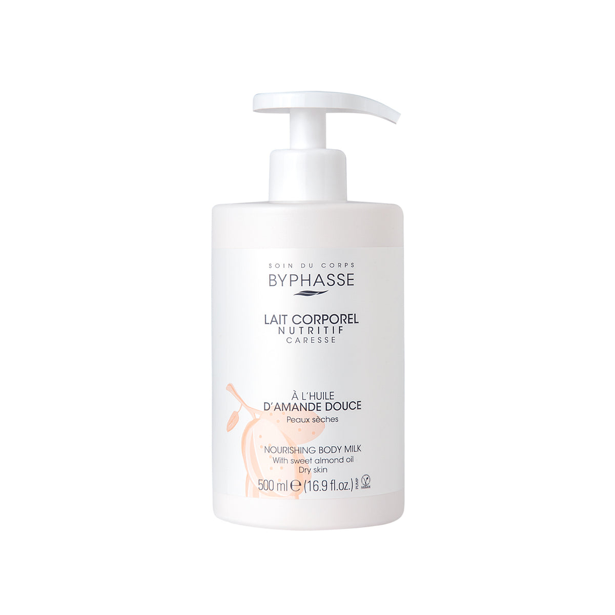 LECHE CORPORAL NUTRITIVA CON ACEITE DE ALMENDRA DULCE PIEL SECA (DOSIFICADOR) 500ML