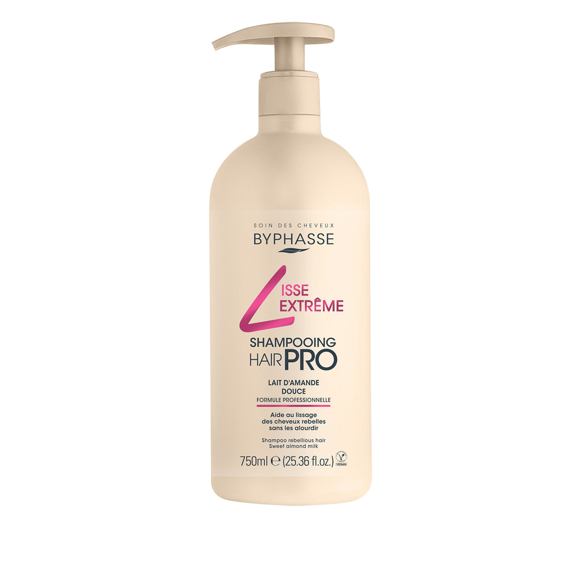 HAIR PRO LISSE EXTRME CHAMPÚ CABELLO LISO 750 ML. BYPHASSE