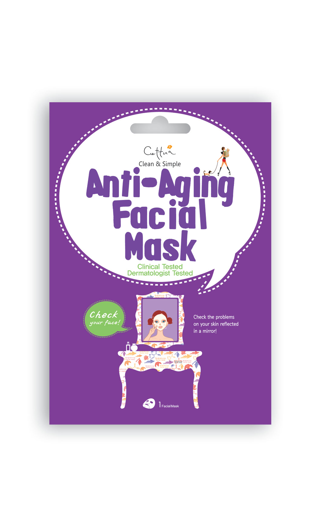 Mascarilla Facial Anti Edad. Cettua