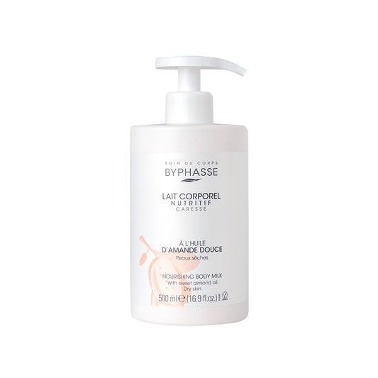 LECHE CORPORAL NUTRITIVA CON ACEITE DE ALMENDRA DULCE PIEL SECA (DOSIFICADOR) 500ML