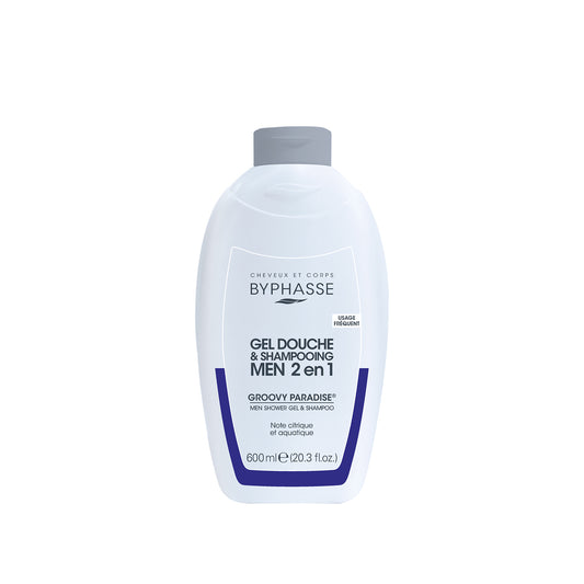 GEL DUCHA-CHAMPÚ 2 EN 1 PARA HOMBRE GROOVY PARADISE 600ML