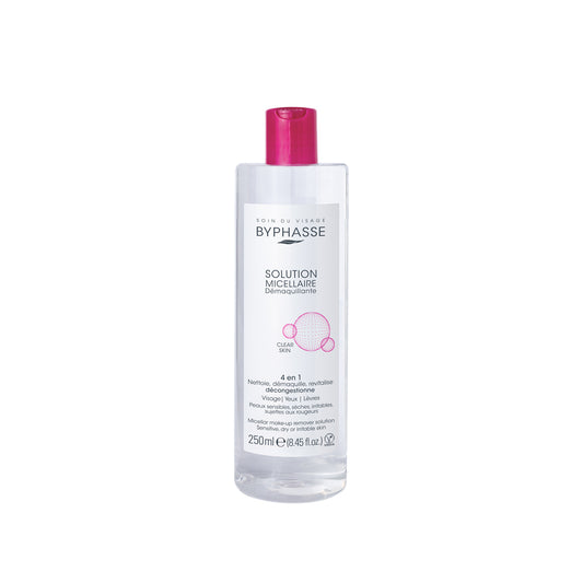 SOLUCIÓN MICELAR DESMAQUILLANTE PIELES SENSIBLES, SECAS, IRRITABLES 250 ML. BYPHASSE