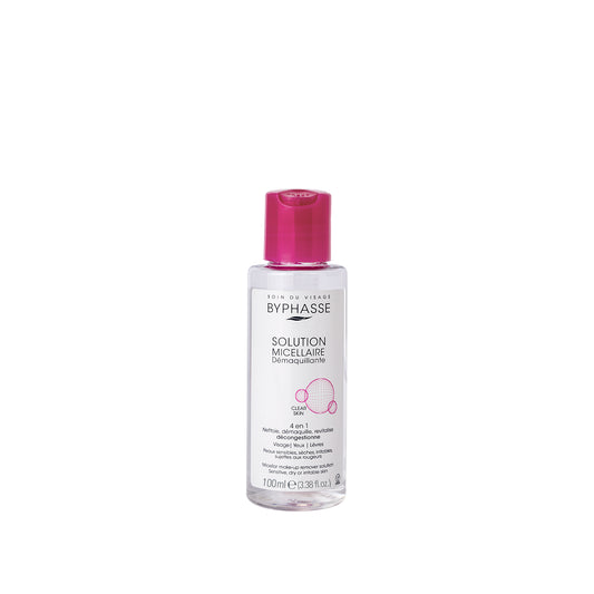 SOLUCIÓN MICELAR DESMAQUILLANTE PIELES SENSIBLES, SECAS, IRRITABLES 100ML. BYPHASSE
