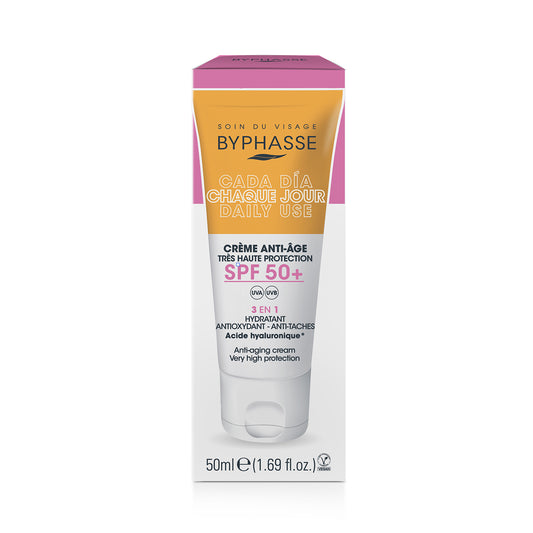 CREMA FACIAL ANTIEDAD SPF 50+ 50ML. BYPHASSE
