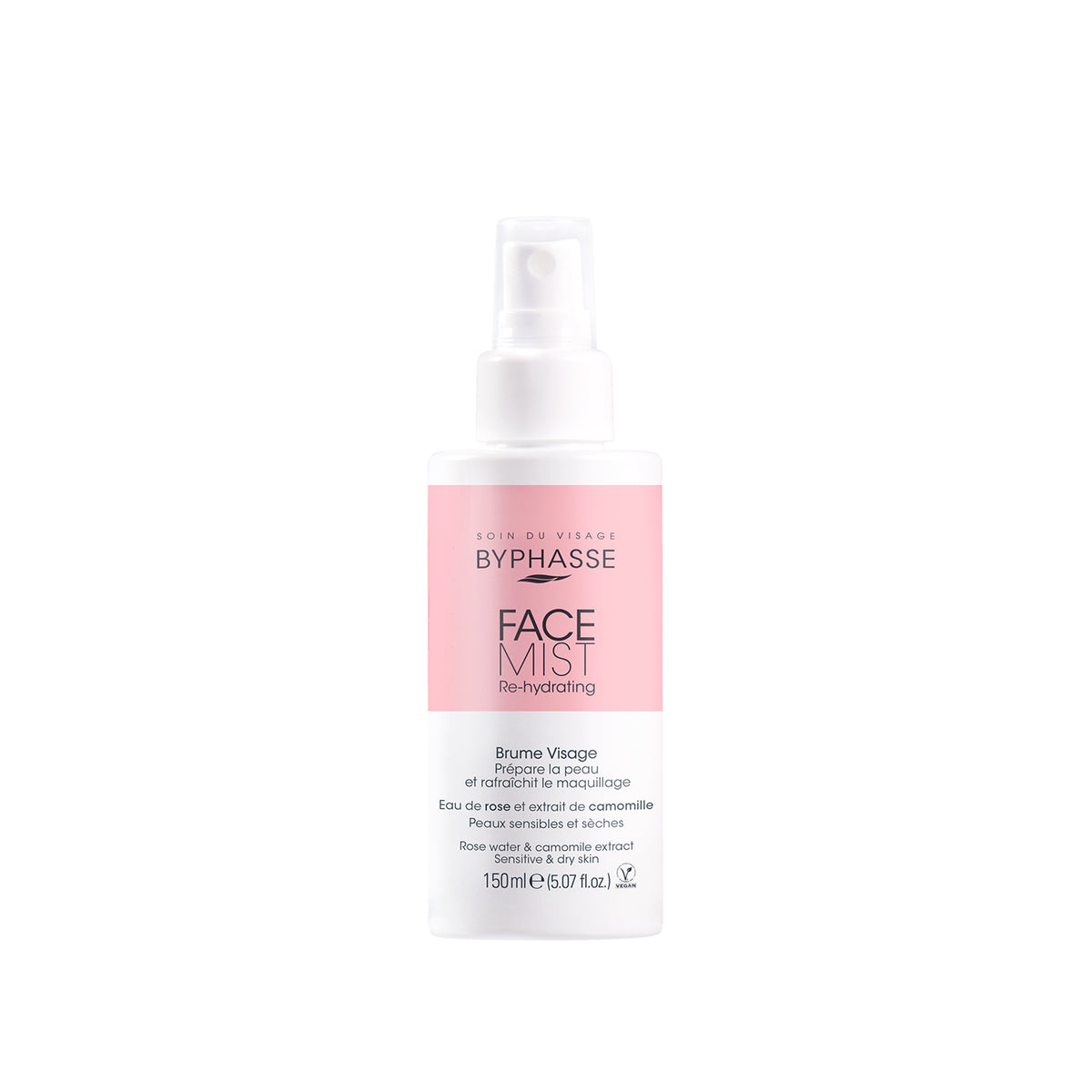 FACE MIST RE-HYDRATING PIELES SENSIBLES Y SECAS 150ML. BYPHASSE