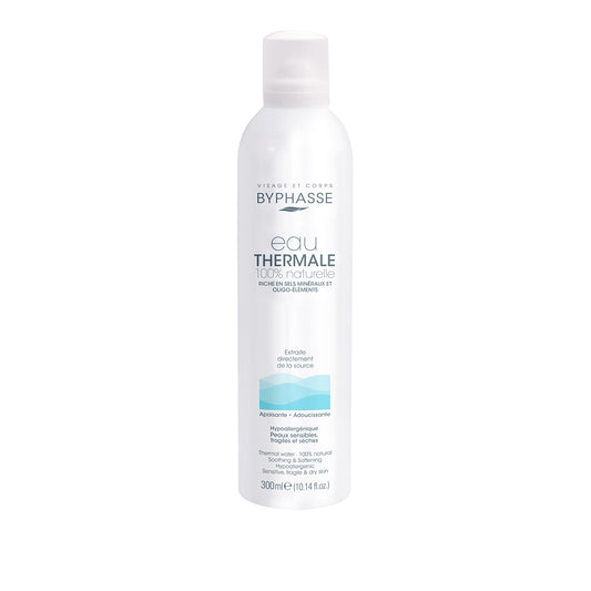 AGUA TERMAL 100% NATURAL. PIELES SENSIBLES, FRÁGILES Y SECAS 300ML. BYPHASSE