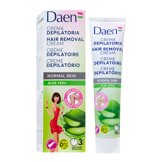 Crema depilatoria Piel normal - Aloe Vera 125 ml. DAEN