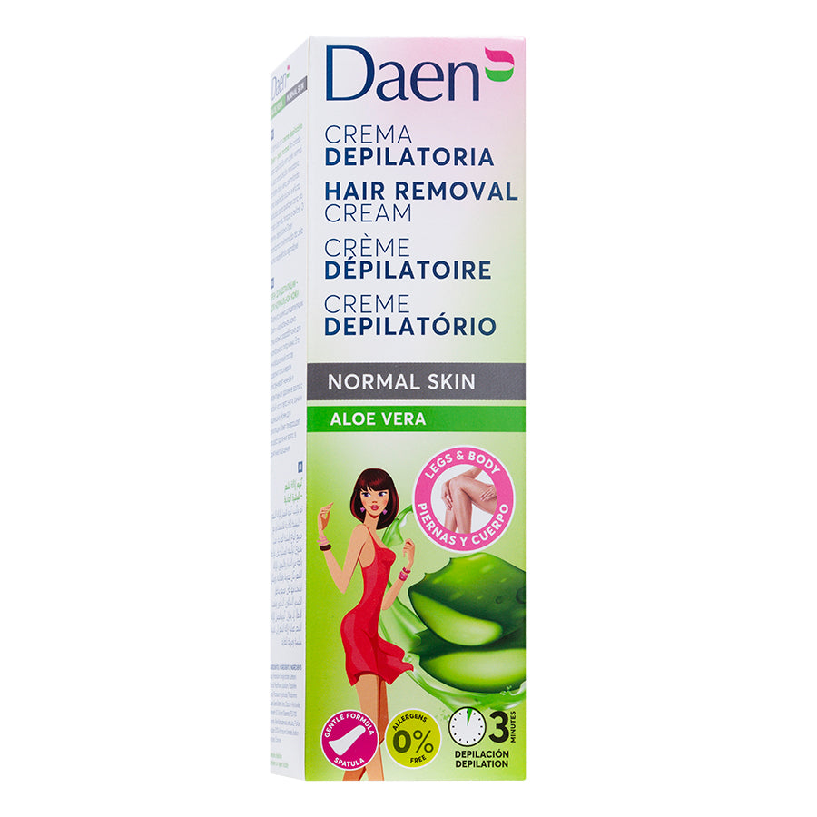 Crema depilatoria Piel normal - Aloe Vera 125 ml. DAEN