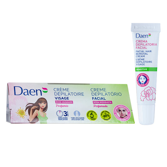 Crema depilatoria Rosa Mosqueta facial 15 ml. DAEN