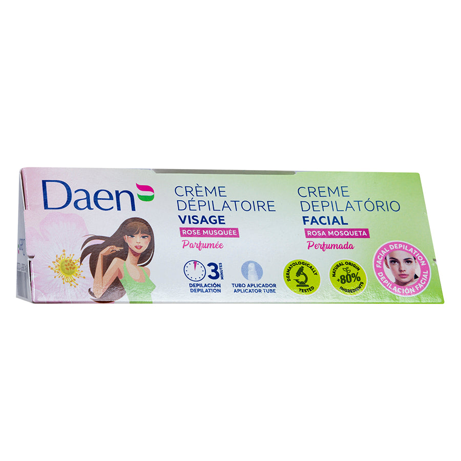 Crema depilatoria Rosa Mosqueta facial 15 ml. DAEN