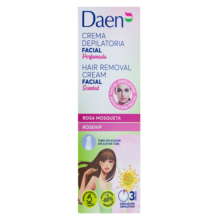 Crema depilatoria Rosa Mosqueta facial 15 ml. DAEN