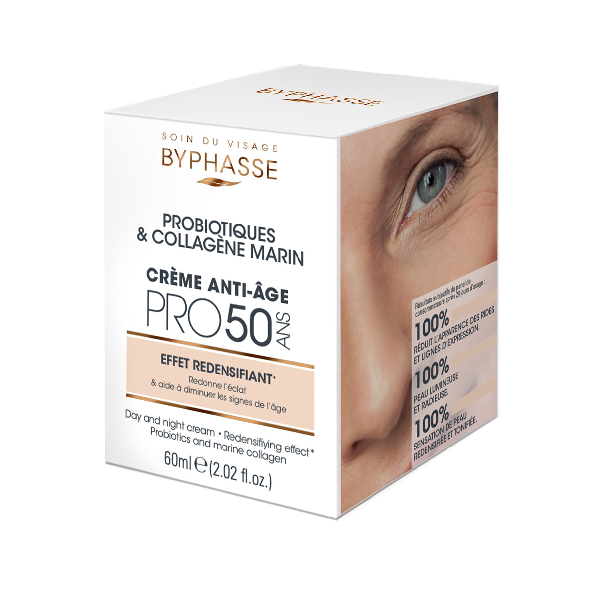 CREMA ANTIEDAD PRO50 AÑOS REDENSIFICANTE 60 ML. BYPHASSE