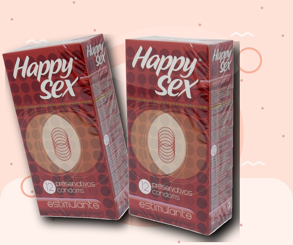 Preservativos Estimulante Happy Sex 12 ud.