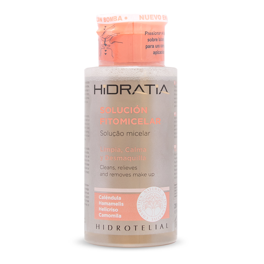 Solución fitomicelar - limpiador, eliminador de maquillaje con camomila