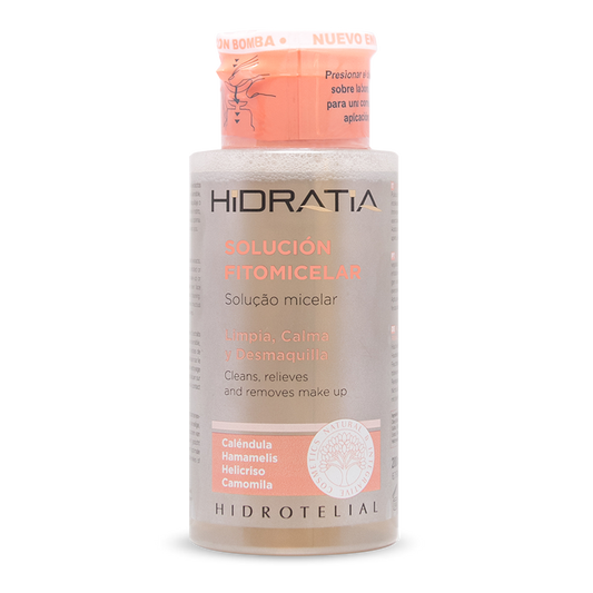 Solución fitomicelar - limpiador, eliminador de maquillaje con camomila